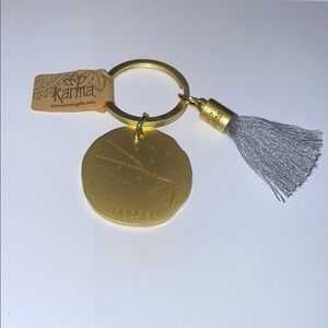 Karma Gold and Gray Taurus Bag or Key Charm NWT